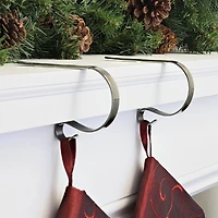 Original MantleClip® Antique Brass Stocking Holders