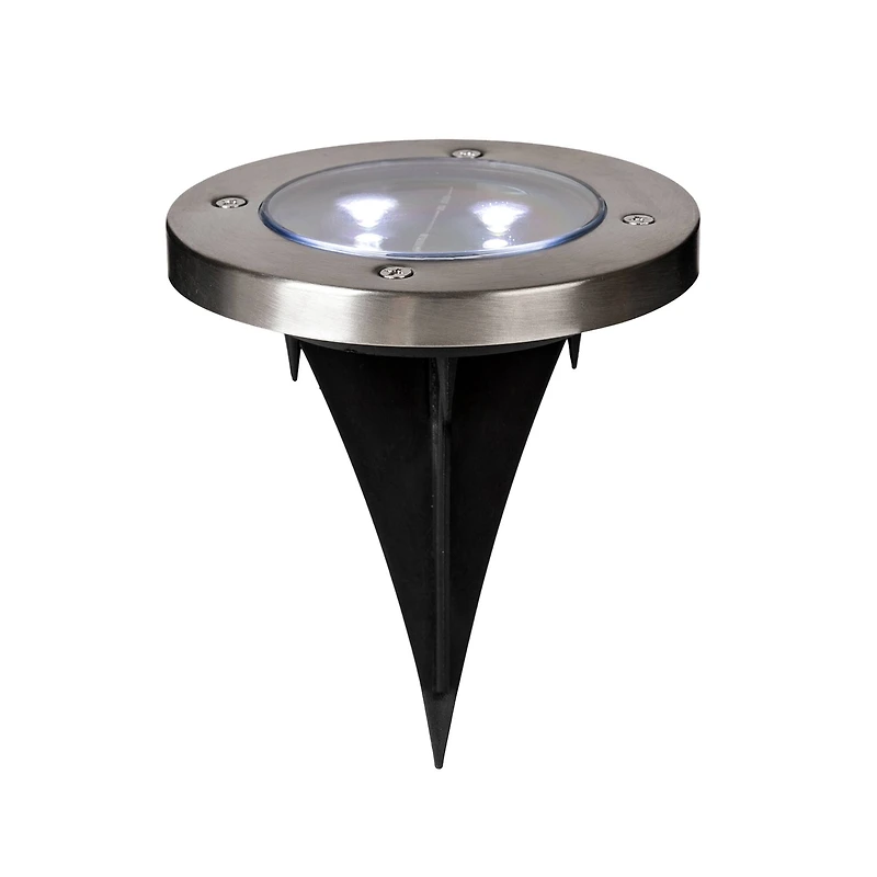 Glitzhome® 5.25" Solar Powered LED Pathway Ground Lights Set