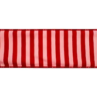 2.5" x 20ft. Holly Jolly Stripes Wired Ribbon by Celebrate It®
