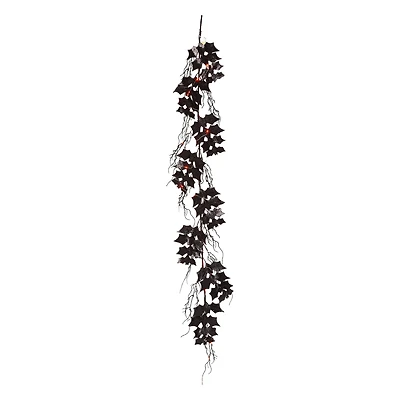 Glitzhome® 6ft. Lighted Halloween Bat Garland
