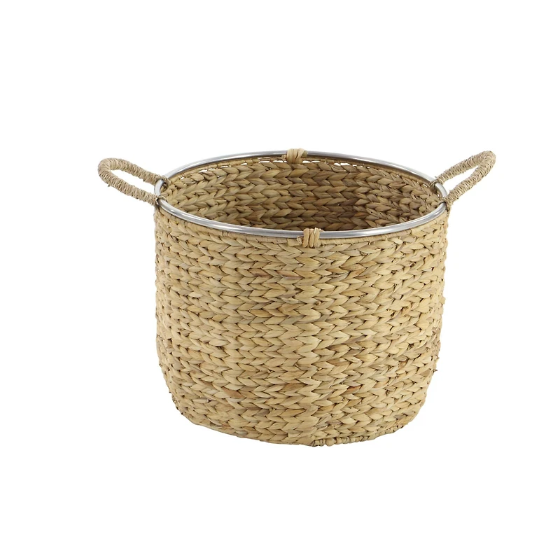 Tan Seagrass Natural Storage Basket Set