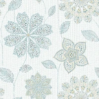 NuWallpaper Gypsy Floral Blue & Green Peel & Stick Wallpaper