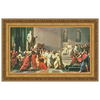 Design Toscano Death of Julius Caesar Canvas Replica Painting Wall Décor