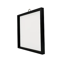 12" x 12" White Plaque with Black Wood Frame by Make Market®