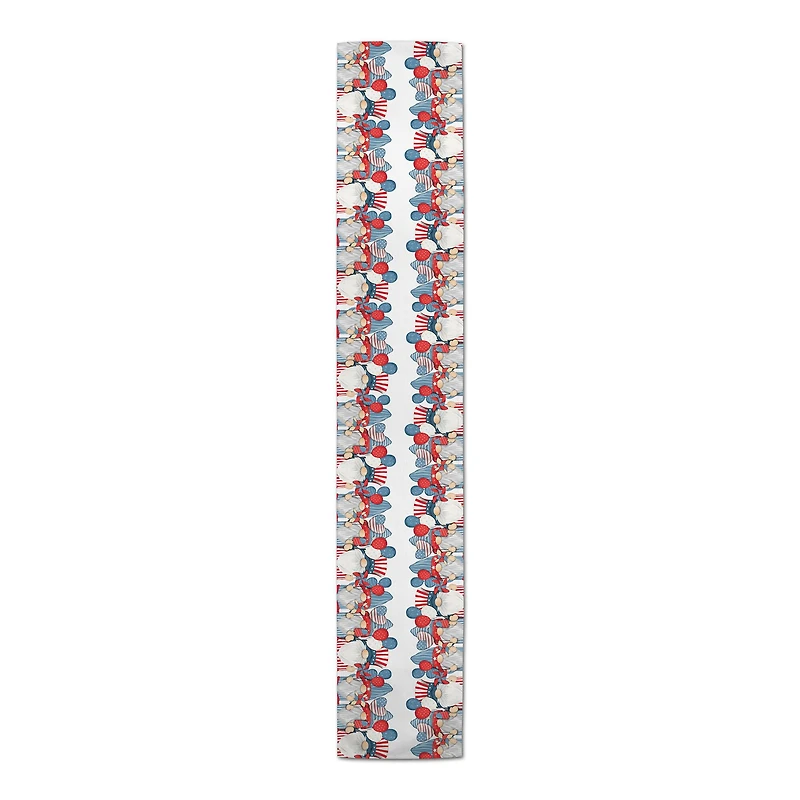 Americana Gnomes Poly Twill Table Runner