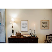 Hello Honey® 9.6" Square Wood Napkin Holder with Metal Bar