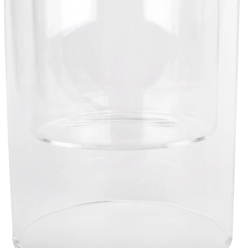 6" Clear Glass Dual Cylinder Candle Holder by Ashland®