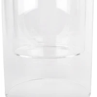6" Clear Glass Dual Cylinder Candle Holder by Ashland®