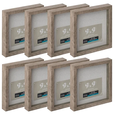 8 Pack: 9" x 9" Belmont Shadow Box by Studio Décor