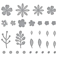 Spellbinders® Mini Blooms & Sprigs Etched Die Set