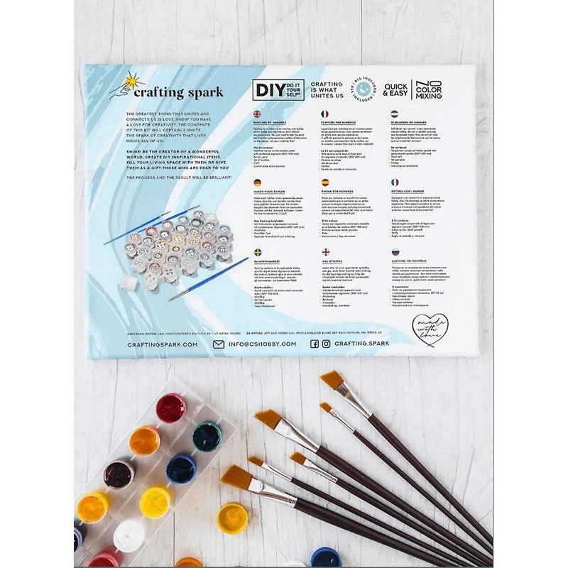 Crafting Spark White Swans Painting by Numbers Kit