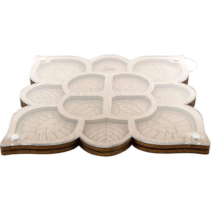 Wonderland Crafts 6" Mandala Bead Organizer with Transparent Cover