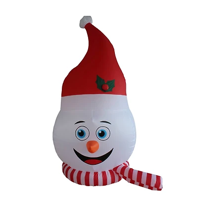 8ft. Inflatable Snowman Head with Shimmer Light