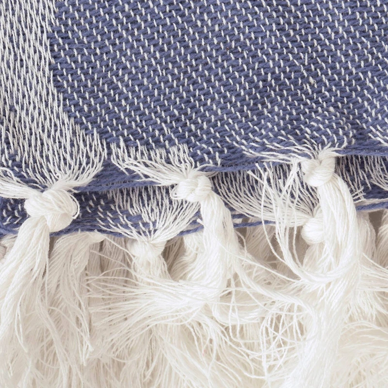 DII® French Blue Lattice Throw