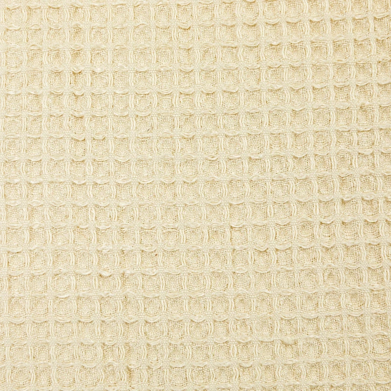 Hello Honey® Cream Woven Linen & Cotton Waffle Pillow