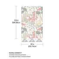 Katie Hunt Pink & Dove Gray Pink Paradise Wall Mural