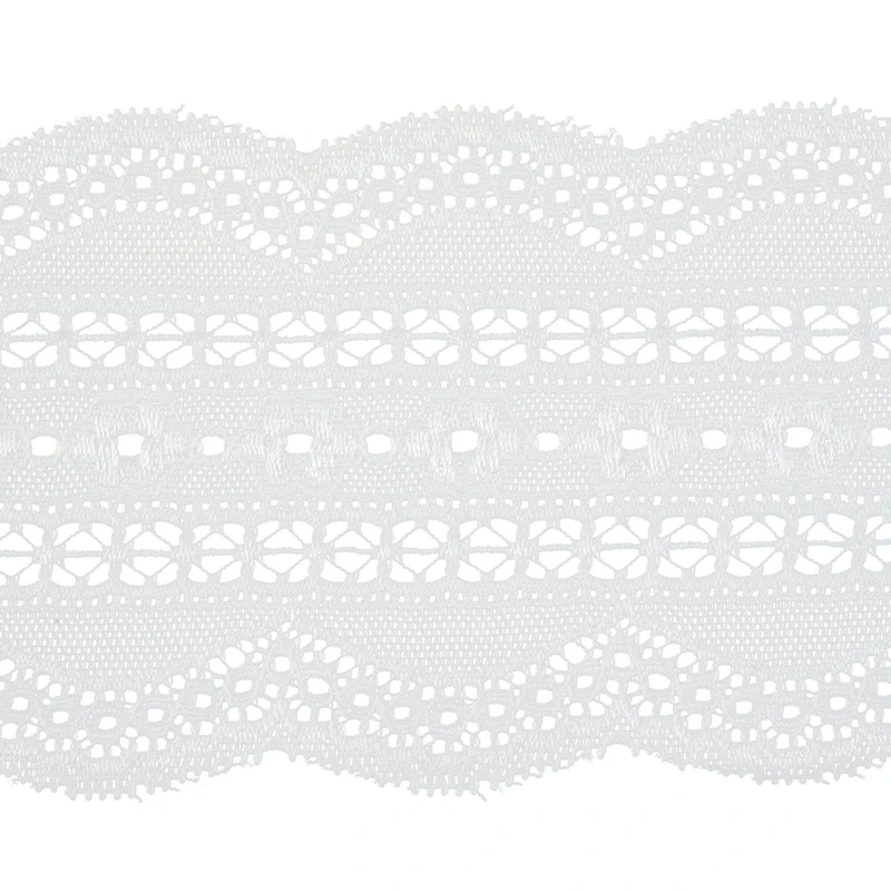 3.7" White Chrochet Lace Trim by Celebrate It®