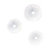 Habitat Decor White & Gold Starburst Metal Wall Art Set 