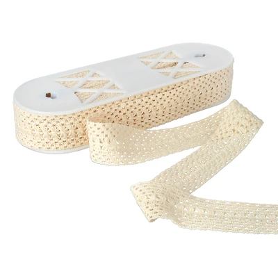 1.6" Ivory Crochet Lace Trim by Celebrate It®