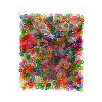 John Bead 6mm Assorted Transparent Plastic Mini Pony Beads, 1,000ct.