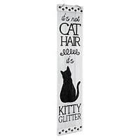 American Art Décor™ 47.25" Glitter Must Love Cats Double-Sided Hanging & Leaning Wall Sign