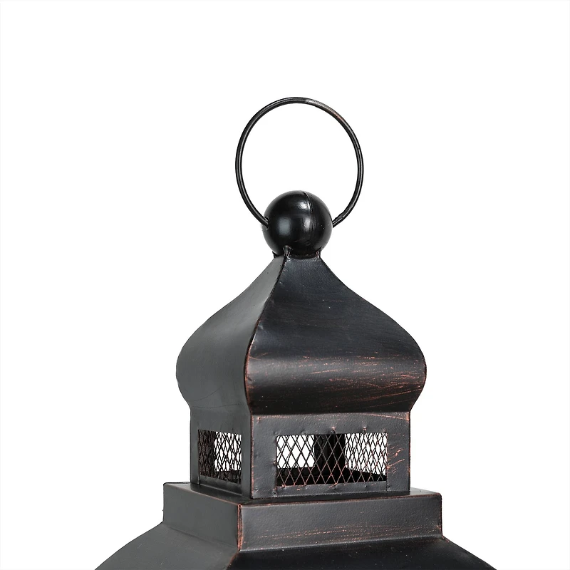 Modern Farmhouse Wooden Lantern Set, 28.5" & 20.5"