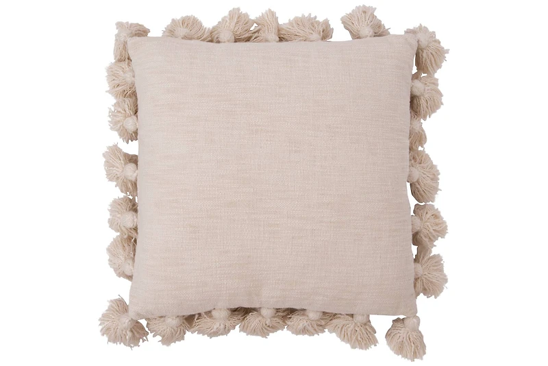 Hello Honey® Woven Cotton Slub Pillow with Tassels