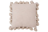 Hello Honey® Woven Cotton Slub Pillow with Tassels