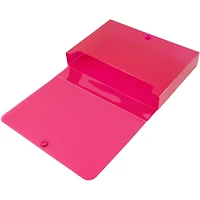 JAM Paper Red Plastic Index Card Case