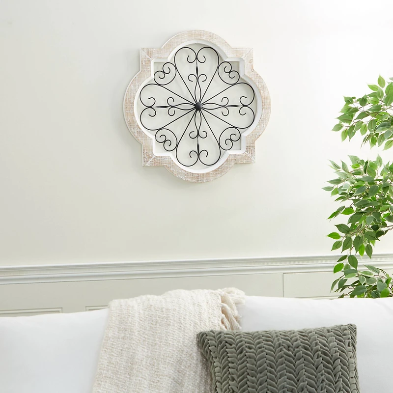 22" White Wood Farmhouse Wall Décor