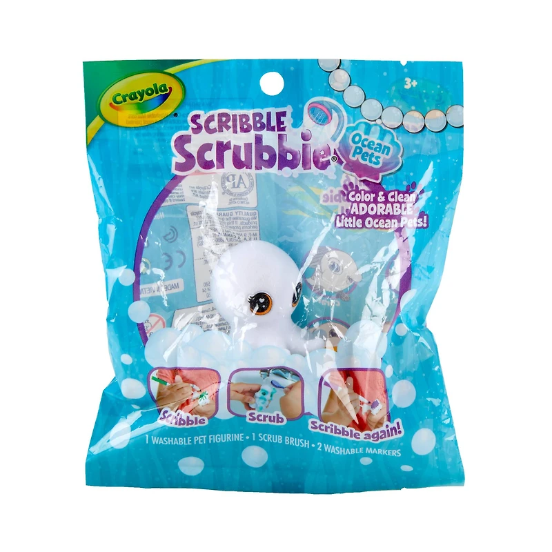 12 Pack: Assorted Scribble Scrubbie® Ocean Pets Washable Pet Figurine