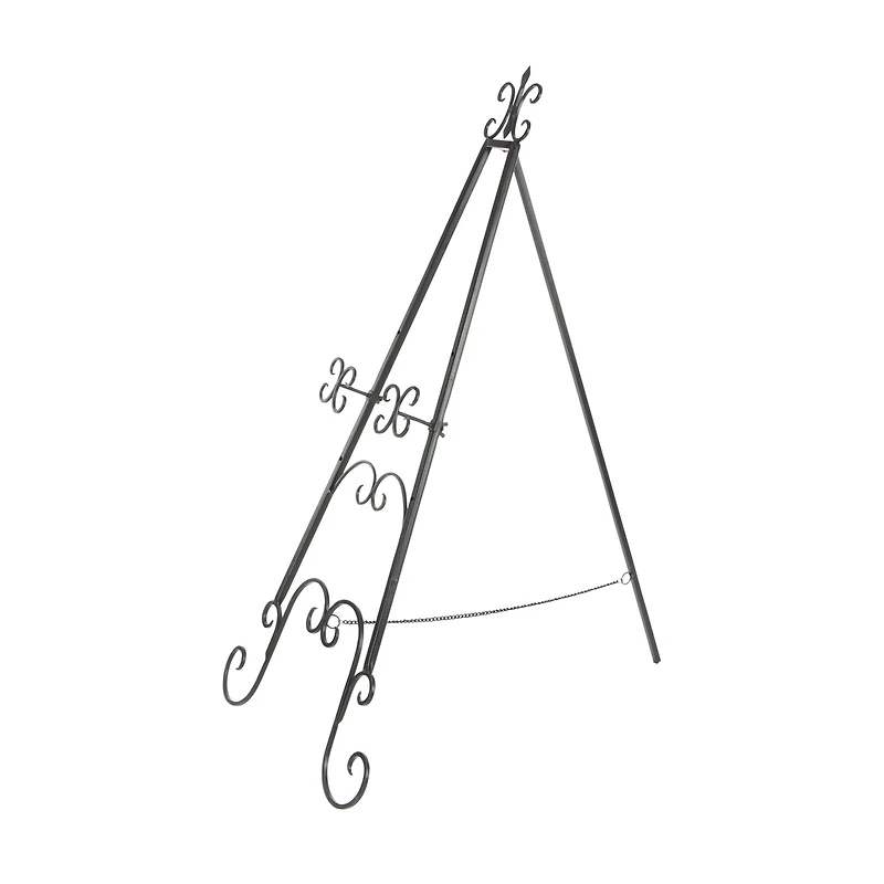 49'' Black Iron Traditional Easel