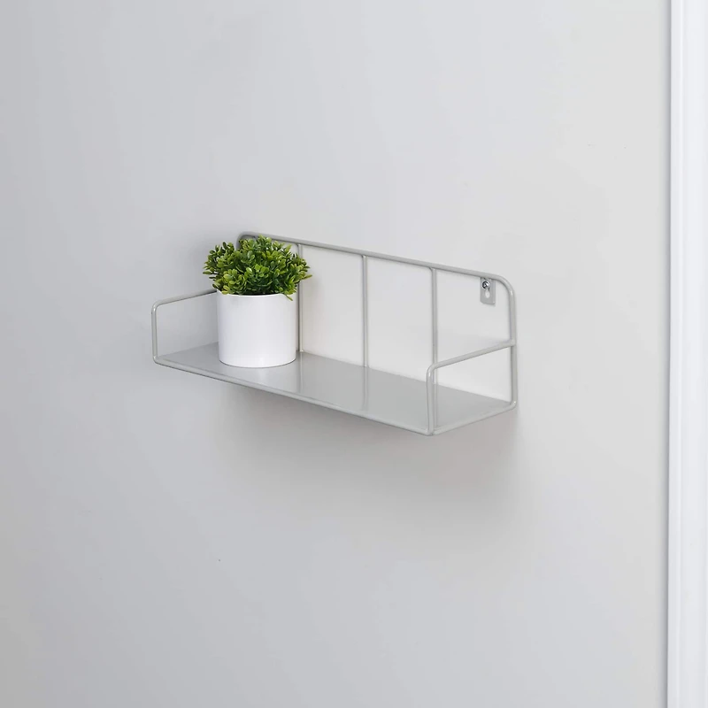 Honey Can Do Small Metal Floating Wall Shelf