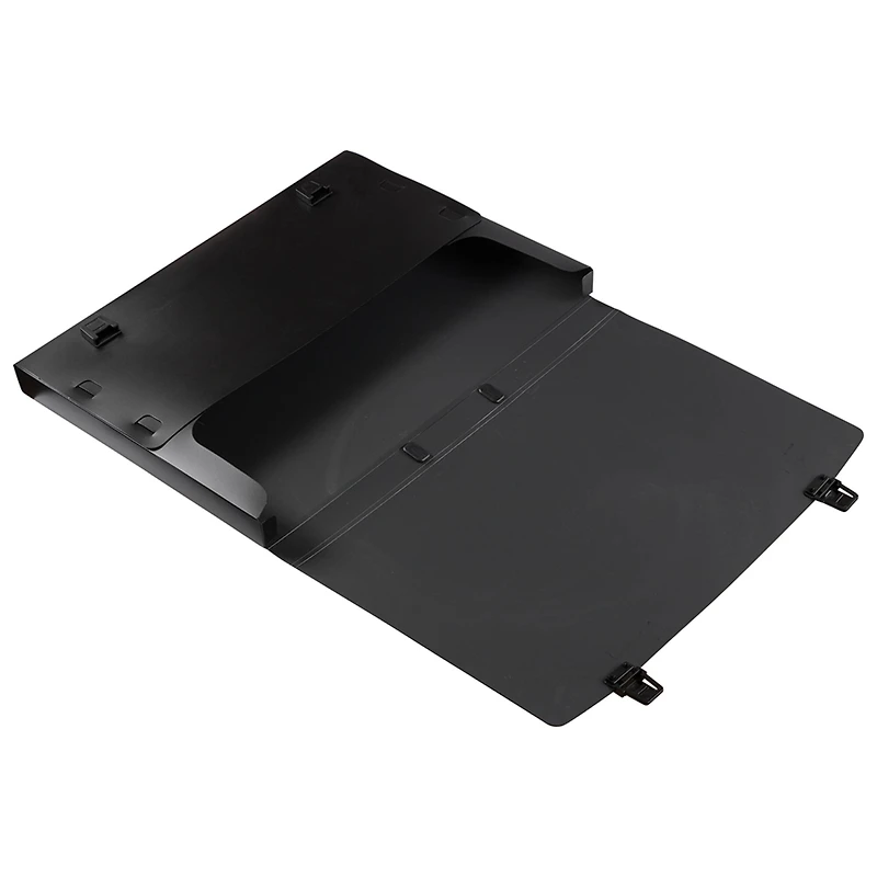 JAM Paper Black Plastic Portfolio File Carry Case with Handles