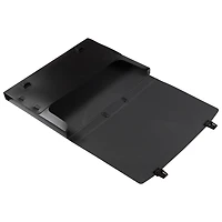 JAM Paper Black Plastic Portfolio File Carry Case with Handles