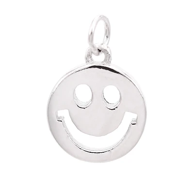 Sterling Silver Smile Icon Charm by Bead Landing™