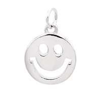 Sterling Silver Smile Icon Charm by Bead Landing™