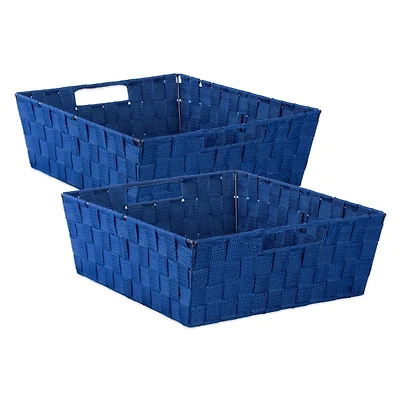 DII® Nylon Basketweave Trapezoid Bin Set