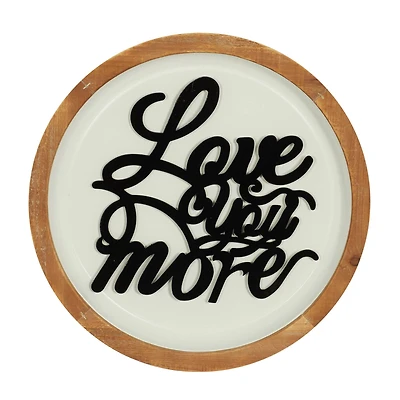 White Metal Farmhouse Wall Decor 17" x 17" x 2"