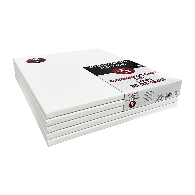 4 Packs: 5 ct. (20 total) 16" x 20" Super Value Canvas by Artist's Loft®