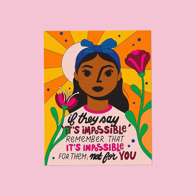 Kids Crafts Nothing Is Impossible Paint By Number Canvas Kit