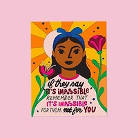 Kids Crafts Nothing Is Impossible Paint By Number Canvas Kit