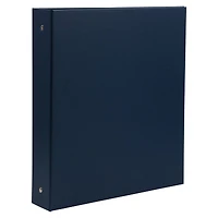 JAM Paper 1.5" Navy Blue Premium Linen Textured 3 Ring Binder