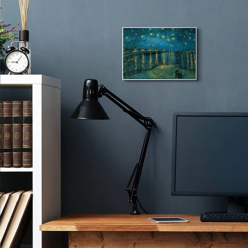 Stupell Industries Classic Starry Night Over the Rhone Van Gogh Painting Wall Plaque