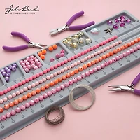 John Bead 21" x 8" Gray Plastic Designer Bead Board