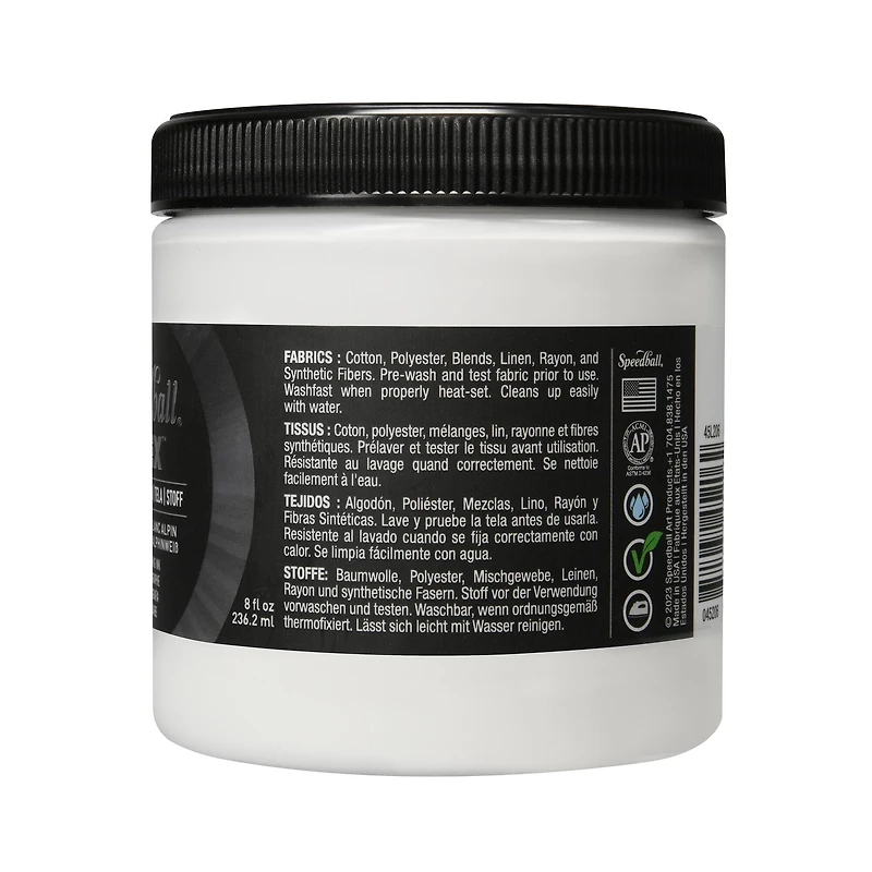 Speedball® Flex™ 8oz. Alpine White Fabric Screen Printing Ink