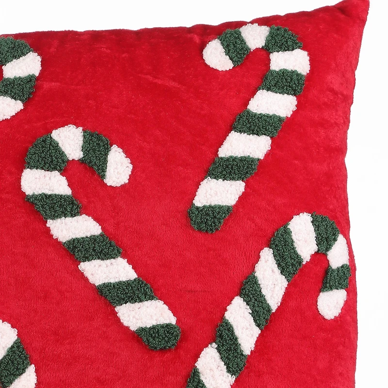 16" Candy Cane Throw Pillow by Ashland®