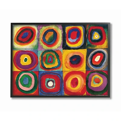 Stupell Industries Abstract Circles Framed Wall Art