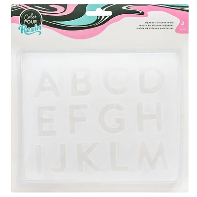 American Crafts™ Color Pour Resin Alphabet Mold
