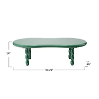 Hello Honey® Green Oval Lacquered Coffee Table